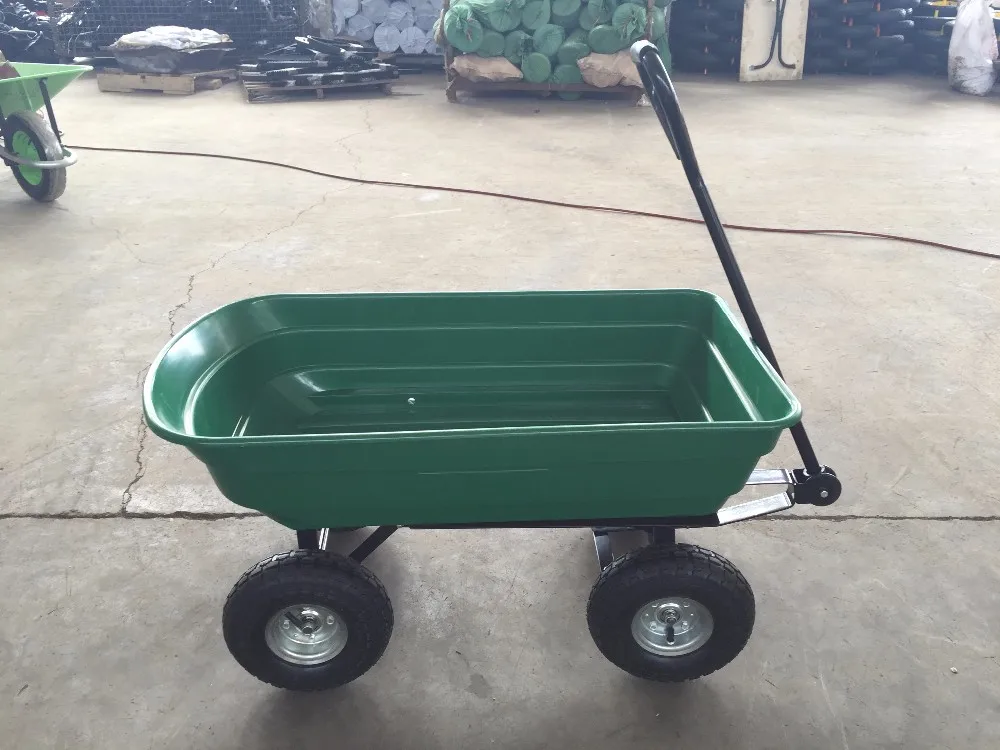 Metal Wood And Plastic Garden Wagon Tc4253 - Buy Garden Wagon,Plastic ...