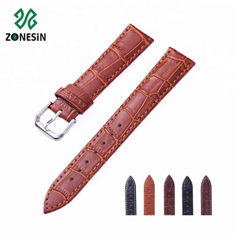 

Wholesale Factory Cheap Price Quick Release Crocodile Real Leather 22mm Watch Strap With Pin Buckle, As you requirement