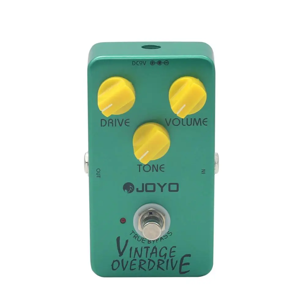 

Electric Guitar Effect Pedal True Bypass Dynamic Compression JOYO JF-01 Vintage Overdrive, Green