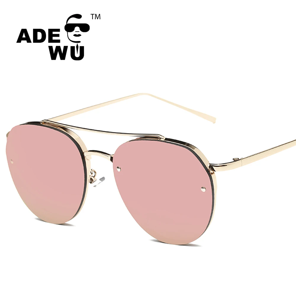 

ADE WU STY-OF2020 metal mirror lenses fashion sun glasses sunglasses 2017 man and women, Any color available