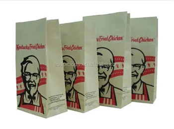 Kfc Kentucky Fried Chicken Kraft Paper Bag For Food Grocery Bag - Buy