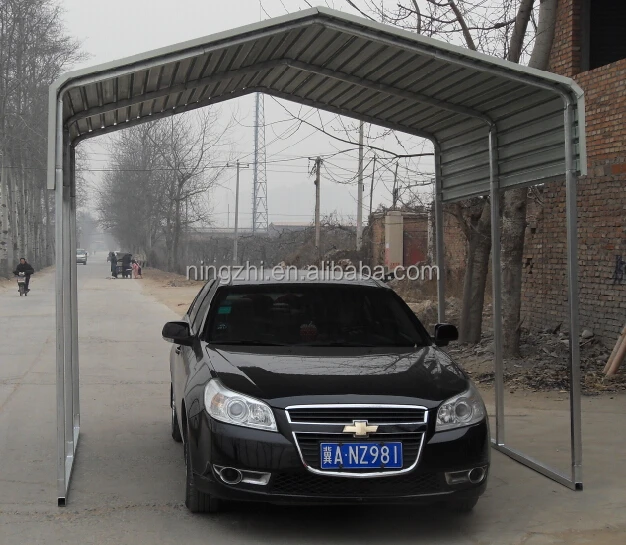 11x20ft Single Stahl Carport Verzinktem Rahmen Tragbare