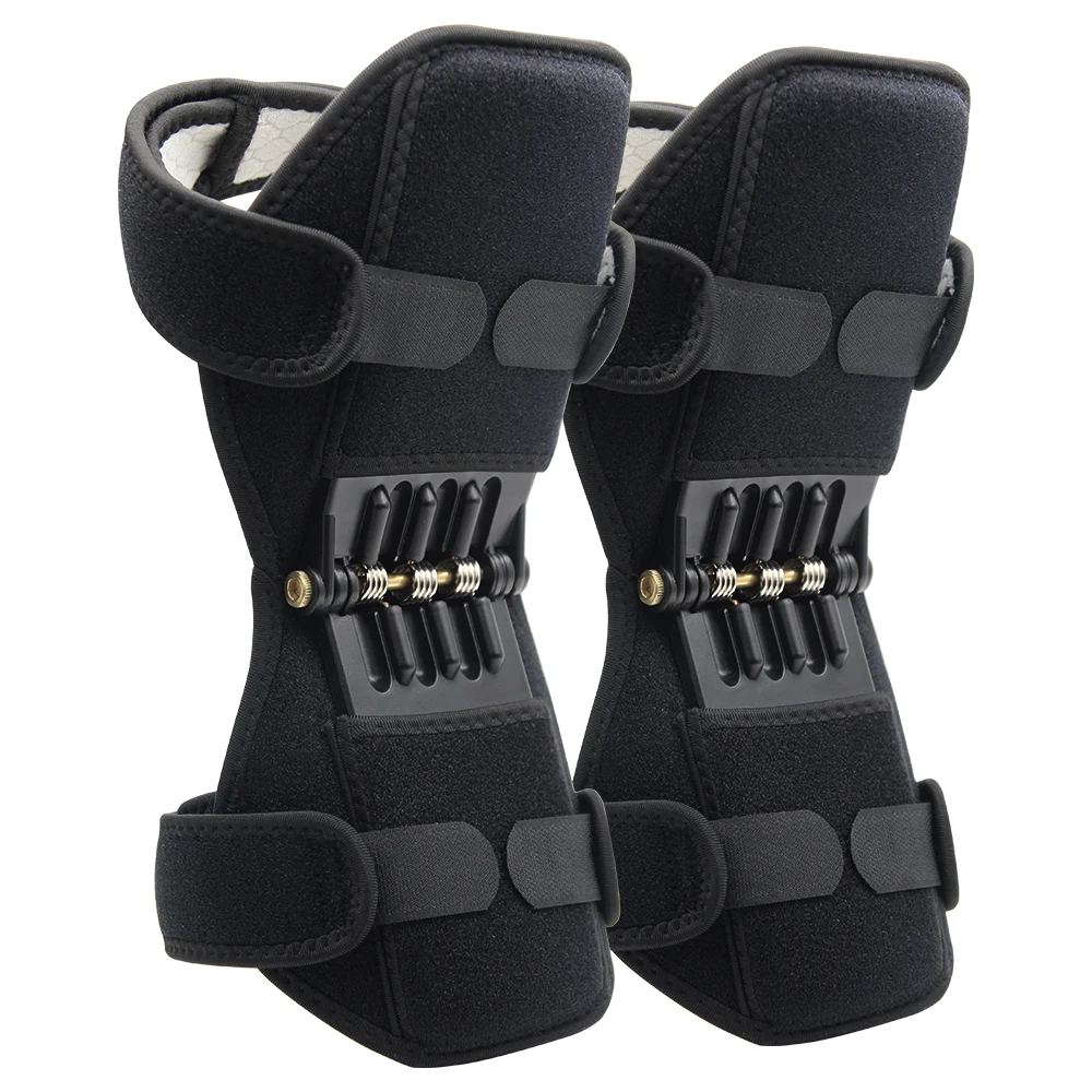 

2019 New Products Adjustment Spring Joint Support Knee Pads Rebound Patella Support Brace, Black