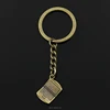 Fashion 30mm Key Ring Metal Key Chain Keychain Jewelry Antique bronze Plated notebook 21*13mm Pendant