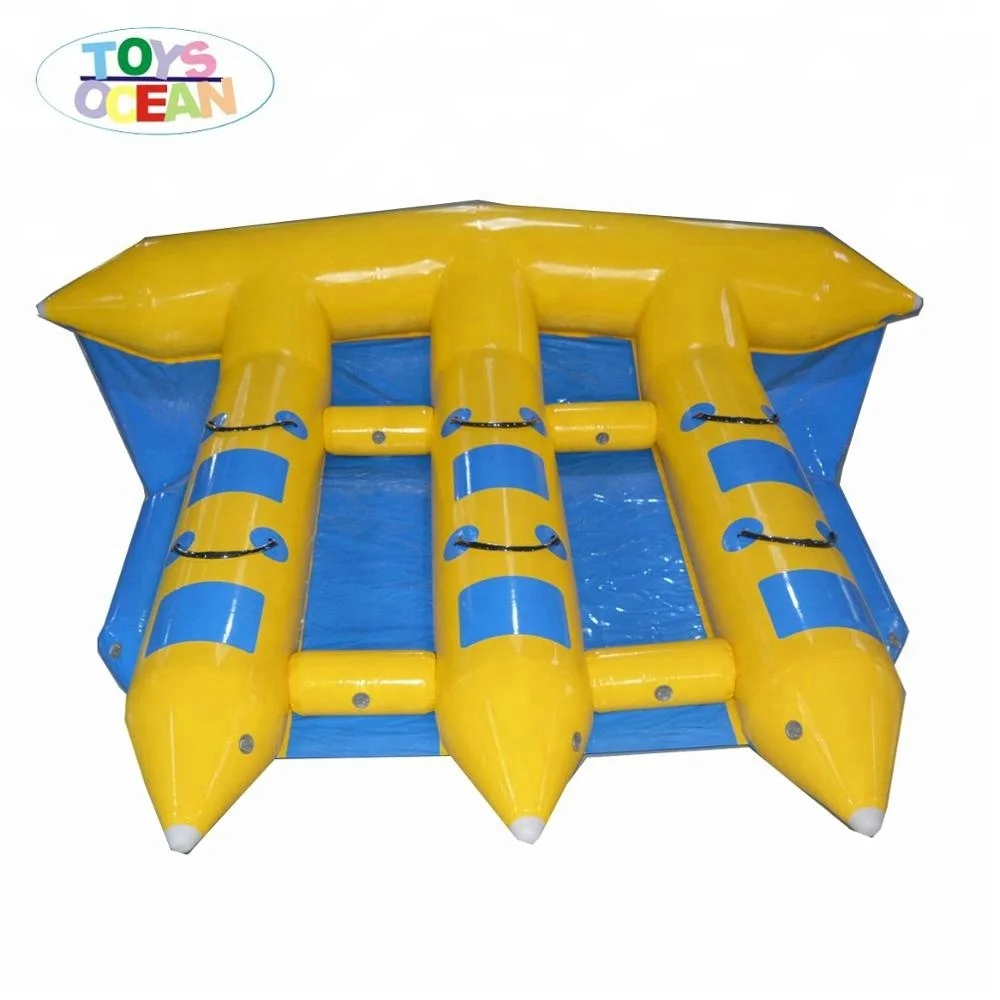 

Inflatable Flying Fish Fly Towable 6 Persons Slide Sled Banana Boat Water