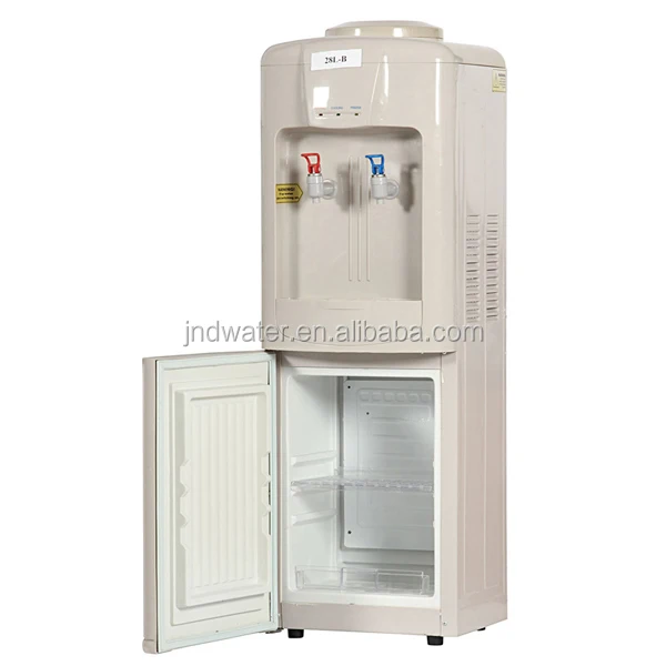 Hot and Cold Water Cooler with Mini Fridge