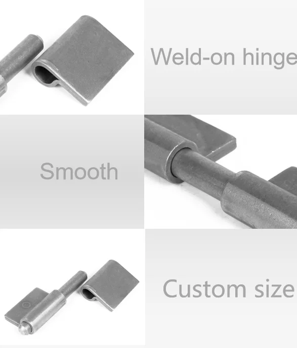 4" OEM style steel weldon flag double wrap welding hinges, View weld