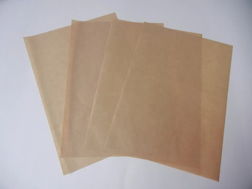 
Top quality non-stick double sided food grade brown silicone grease proof paper 