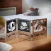 Wood interesting desk stand Baby scan photo frame