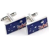 Australia Natural Flag Cuff links Mens Jewelry Designer Luxury Australian Patriots Cufflinks