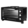 Small mini automatic bakery oven cooker compact portable 23 Litre Home table top baguette oven with hot plate