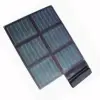 Flexible rolling solar panel with global solar cell