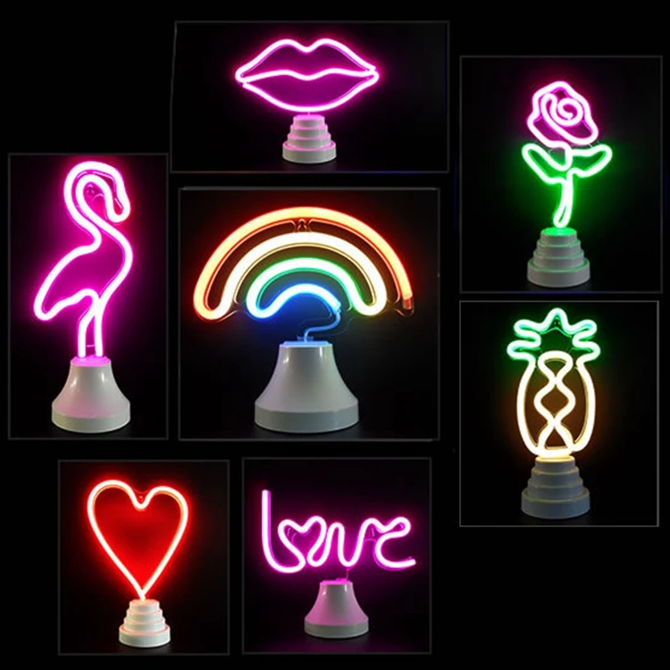 desktop neon lights
