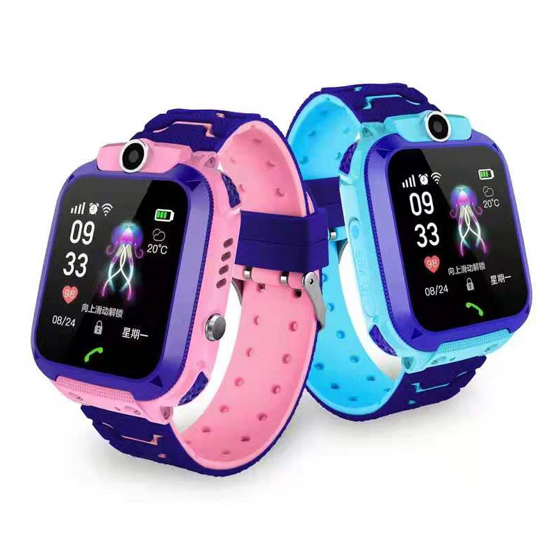 

Kid Gps Smart Watch With 4G Sim Card Latest 2019 Shenzhen Sport Fitness Wear Os Bracelet Wristband Camera Smart Watch For Boys, Red/blue