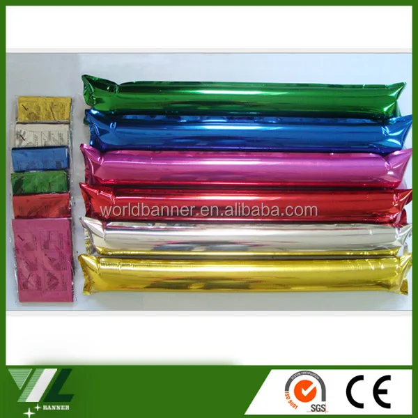 
custom hand held inflatable supporter cheer balloon stick 