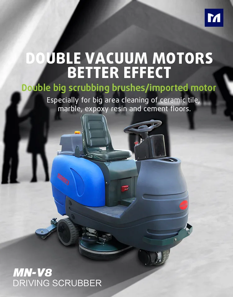 Mnv8 Electric Floor Cleaning Machine Industrial Wet Floor Scrubber