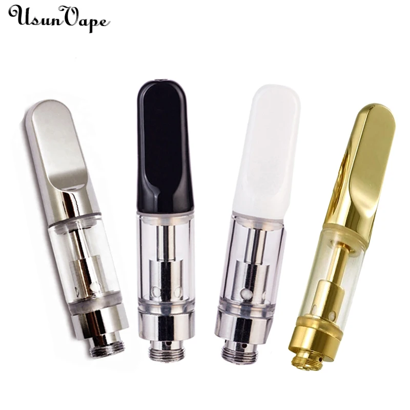 

Ecigs Vaporizer Thread CBD Vape Tanks Ceramic Coil th205 Glass Atomizer vape cartridges 510, Clear