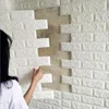 hot syene luxury foam non-woven wallpaper PE Foam 3D Wallpapers brick design