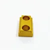 precision custom cnc milling aluminum parts fabrication service aluminum parts sandblasting oxidation yellow processing