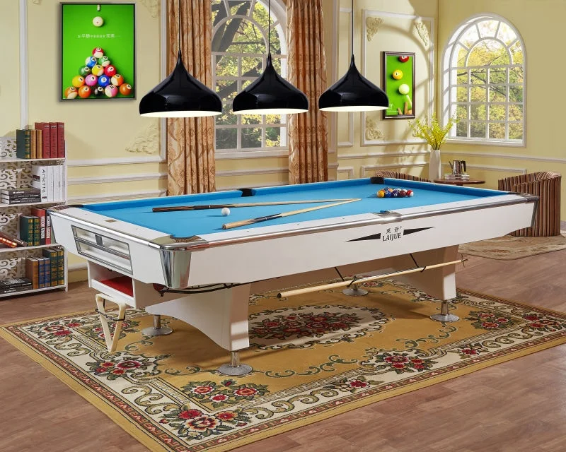 
Modern design 8ft 9ft solid wood slate billiard pool table , black eight billard table 
