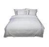 100% cotton white satin hotel linen bedding sets