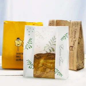 Customized Printing Greaseproof Bag Glassine Sandwich