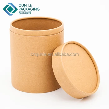 Custom Printed Biodegradable Cylinder Cardboard Kraft Pillow Box