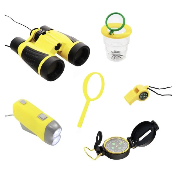 Fernglas Set für Kinder 6 Stück Kinder Fernglas Handkurbel Taschenlampe...