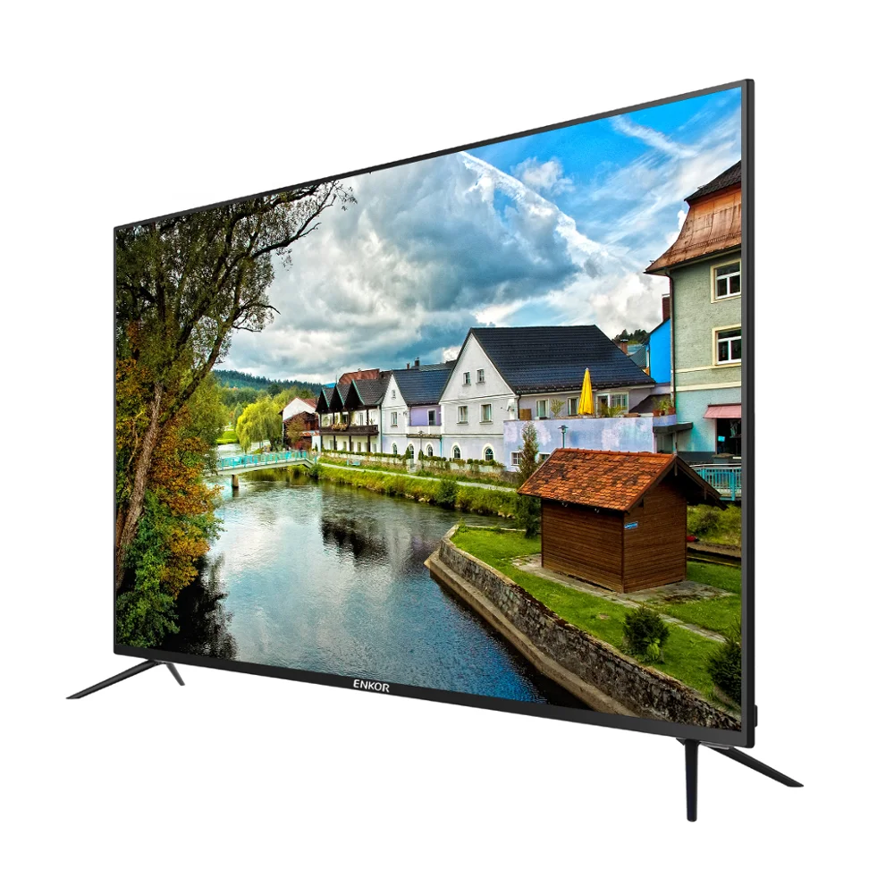 

High Quality 32 40 43 49 50 55 inch TV LED Panel Solar Powered LCD TV Panel smart, Black
