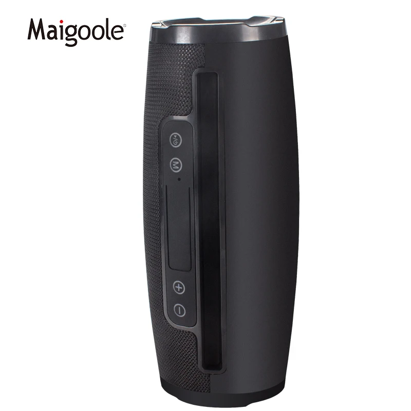 

Maigoole Wholesale Mini Portable Speaker With Mic Wireless Speaker For holding cellphone Mini Speaker Fm Radio, Black