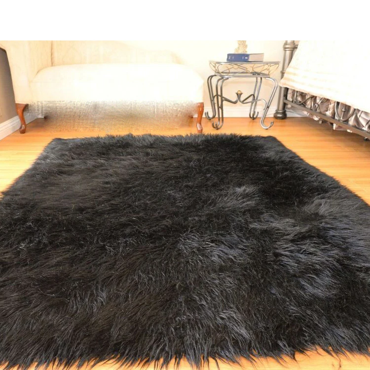 Factory supply artificial sheep rug design your own rug
