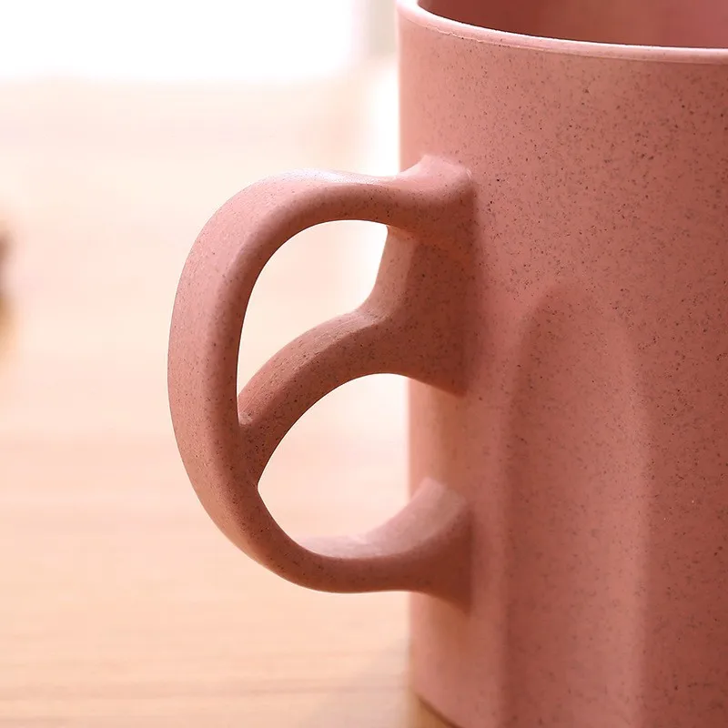  Bamboo Plastic Toothbrush Holder Water Bottle