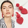 Dvacaman 2019 Hot Sell Fashion Classical Bohemia Luxury Delicate Beads Drop Hoop Pendent Earrings Jewelry Stud Women Daily Wear