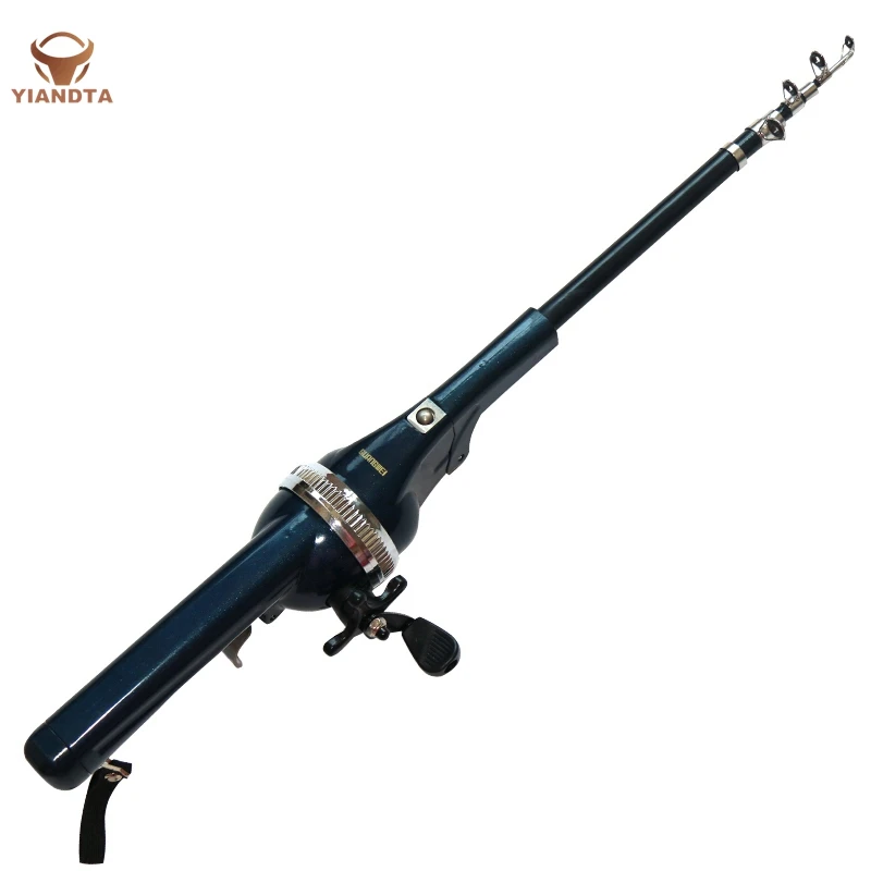 Foldable Fishing Rod Fish Line Lntegral Wheel Portable Fishing Rod ...