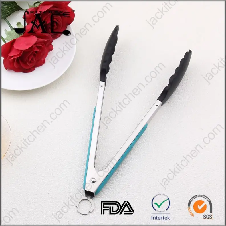 High Quality Stainless Steel Pp Steel Silicon Food Tong