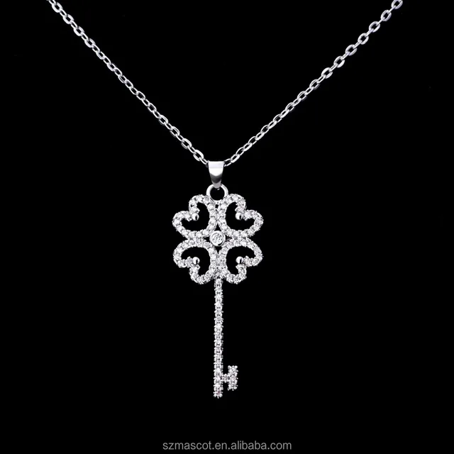 hearts clover necklace