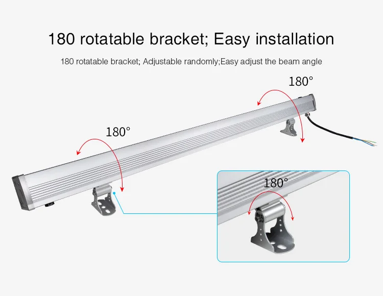 2.4G Mi-light RGB + CCT wireless smartphone  light RGB white colour temperature from 2700k to 6500k waterproof wall washer light