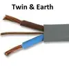 Flat-twin with bare earth-continuity conductor(6242y cable)
