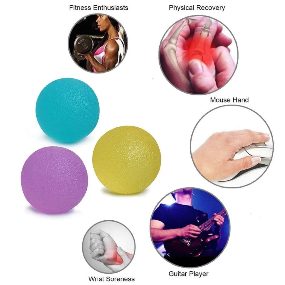 2018 Best Selling Restore Hand Therapy Squeeze Exercise Ball Kit,Stress