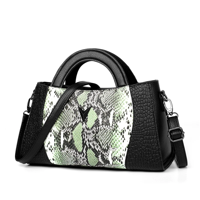 

JIANUO designer bags women Snake pattern leather bags pu clutch handbags