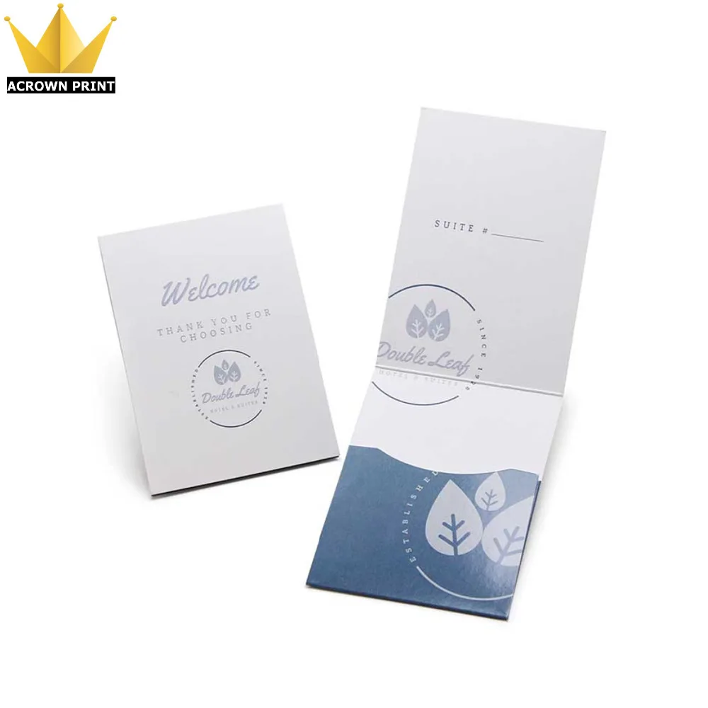 

custom full colour Print white Credit Card Sleeve, Hotel Key ring Card Holders, Cmyk/pms