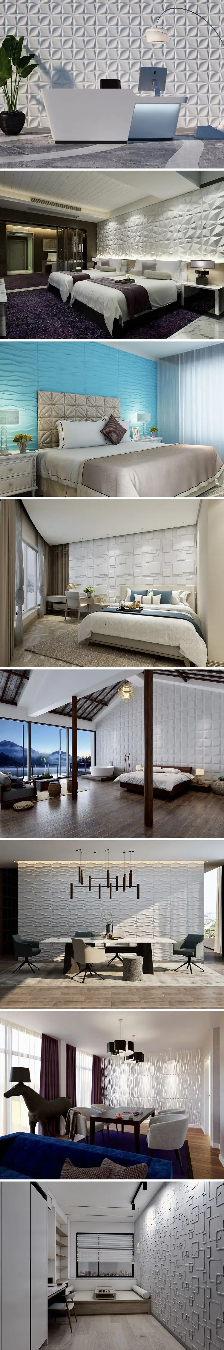 Modern Wall Art Decor Interior 3d Effect Wall Panels For Home ...