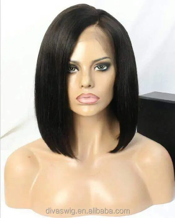 

Bob short hair 8inches express virgin human hair full lace wigs