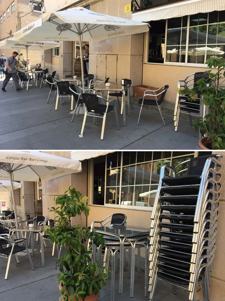 Multifunctional Outdoor Table Metal Rattan Coffee Garden Bistro Tables Sale