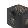 Top 10 in the inquiry list excellent design black cardboard Cosmetic packaging box for women