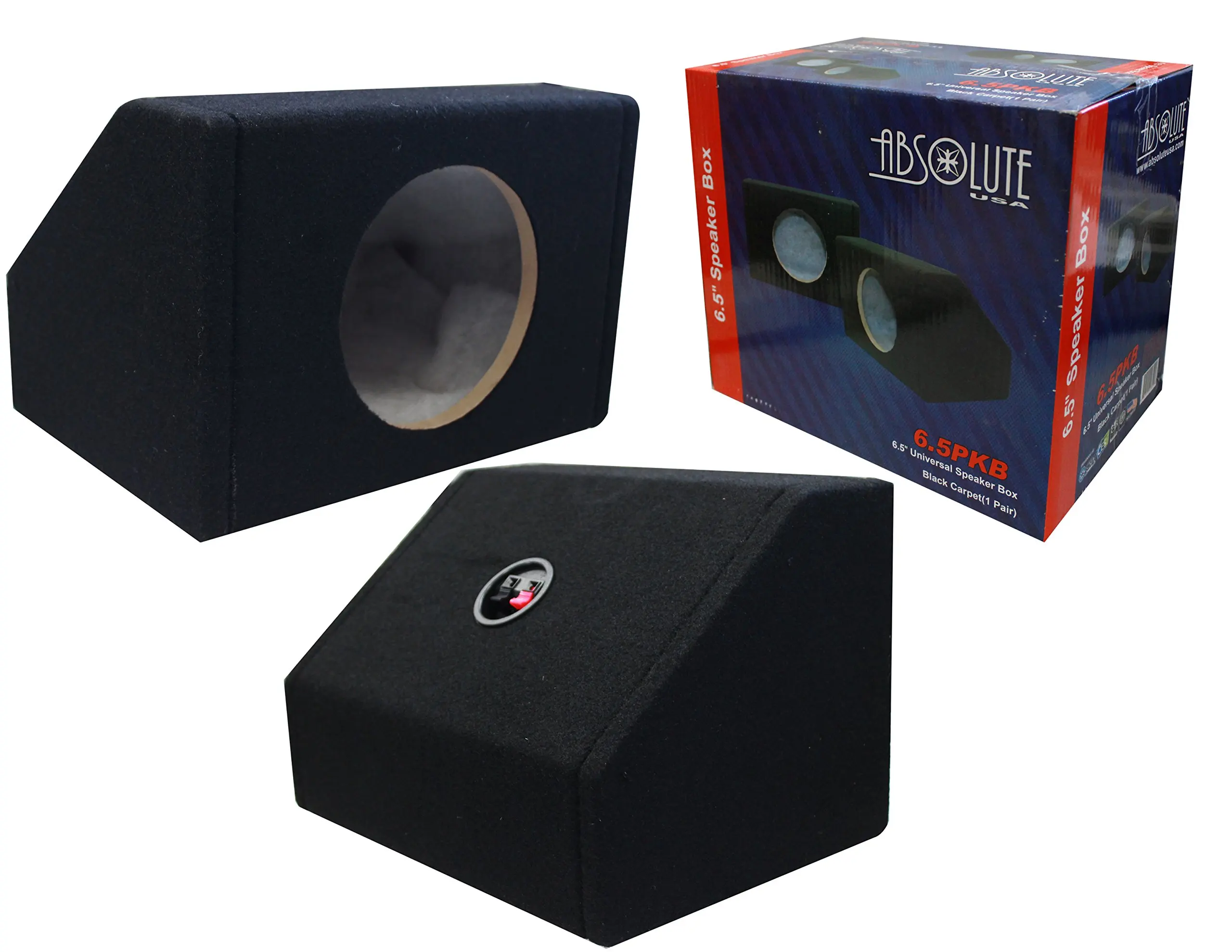 30.91. Absolute USA 6.5PKB 6.5" Angled/Wedge Box Speakers, Set of Two ...