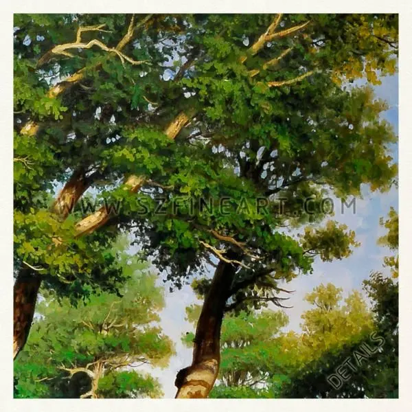 Oak Wood,100% Handmade Landscape Oil Painting Canvas Reproduction Of ...