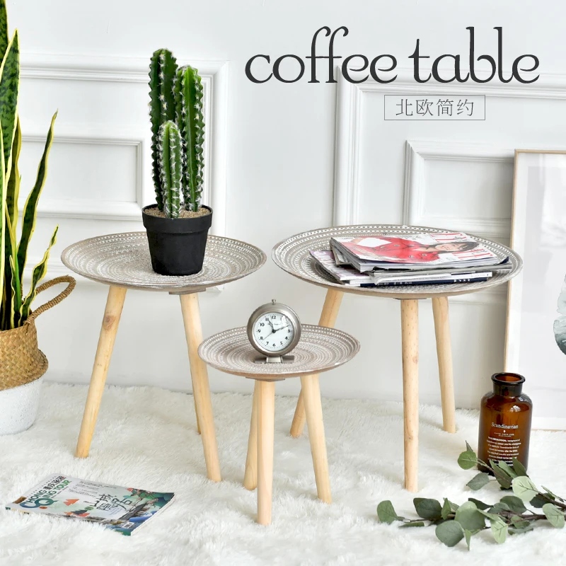 
New Design Simple Wooden Round Coffee Table Modern Wooden 