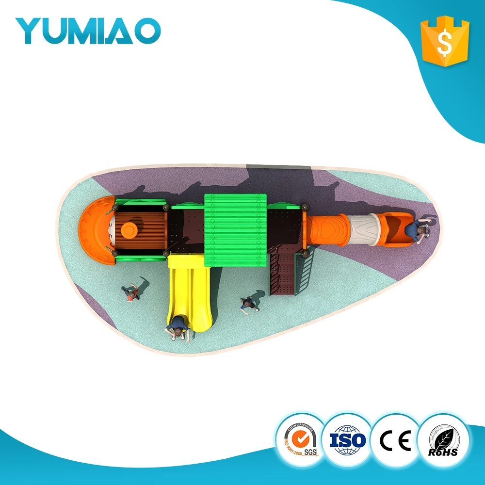 
Made in China train model new design slide for kids mini plastic train type slide 