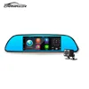 7inch Android system GPS navigation dual lens Wifi /3g rear vire mirror fhd 1080p driver recorder hd car dvr camera